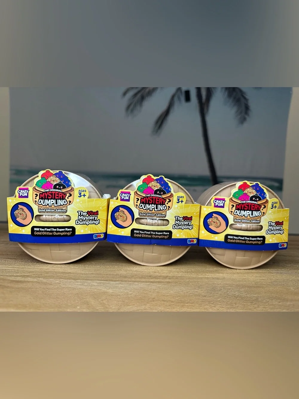 Bundle of 3 RMS Gold Glitter Dumplings